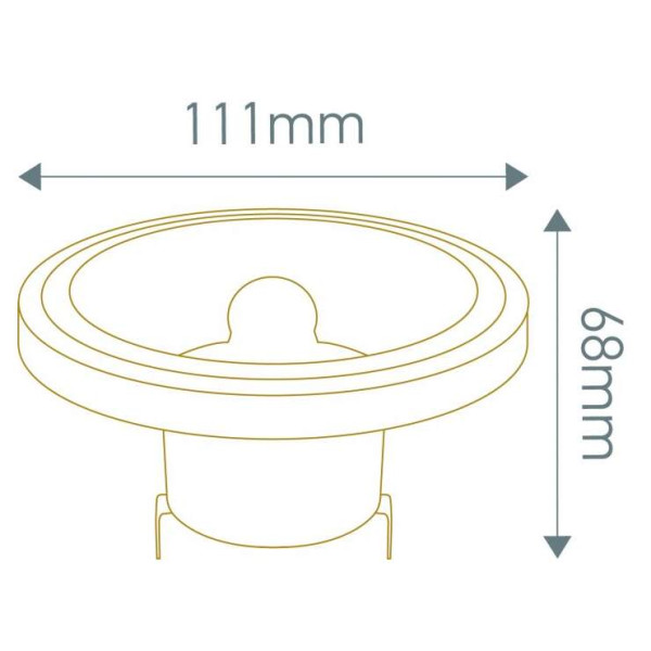 Girard sudron spot ar111 14w g53 2700k 45° dimmable