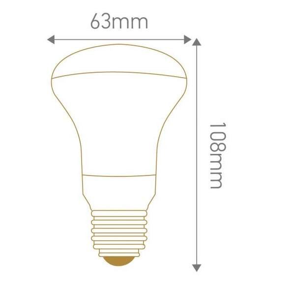 Girard sudron spot r63 led 8w e27 3000k 600lm 120°