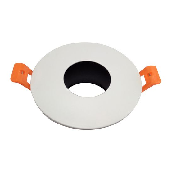 Girard sudron encastr. d.90mm cut.75mm blanc pour module downlight à visser 10w