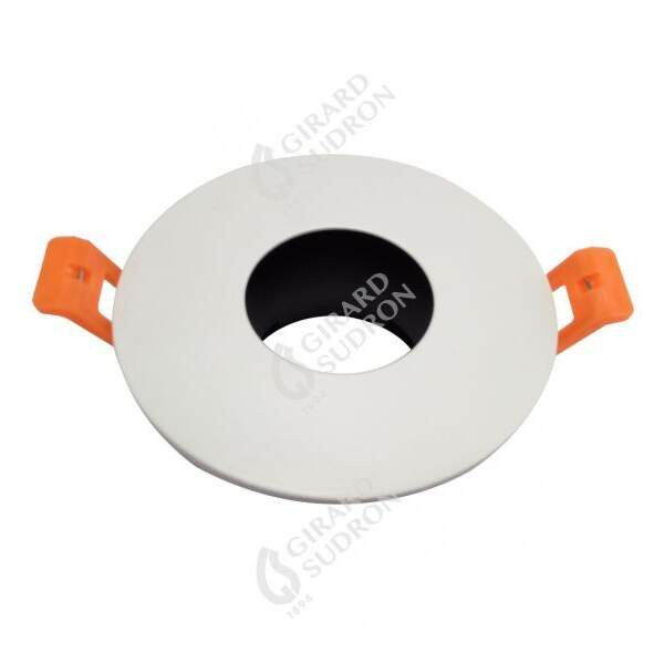 Girard sudron encastr. d.90mm cut.75mm blanc pour module downlight à visser 10w
