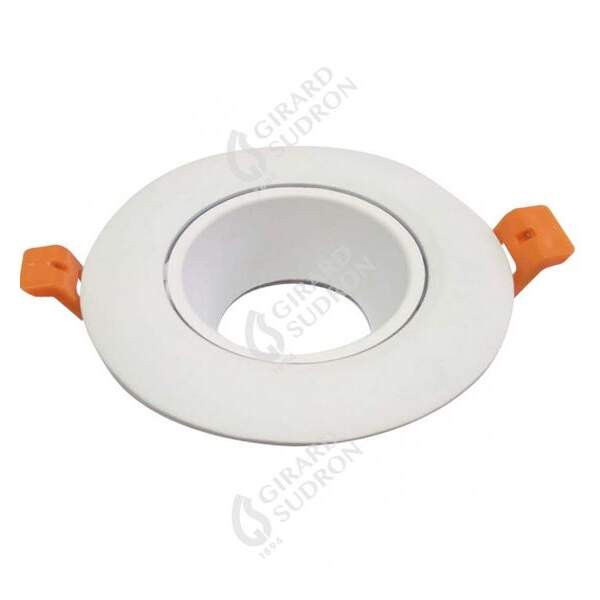 Girard sudron encastr. d.105mm cut.90mm blanc pour module downlight à visser 10w
