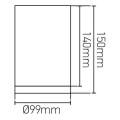 Girard sudron pandore - spot de surface led Ø99x150 15w 3000k 1300lm 20° blanc
