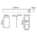 Naos  chemins lumineux d/i led 48w 4000k 4800lm 1270x50x95mm ip20 dali