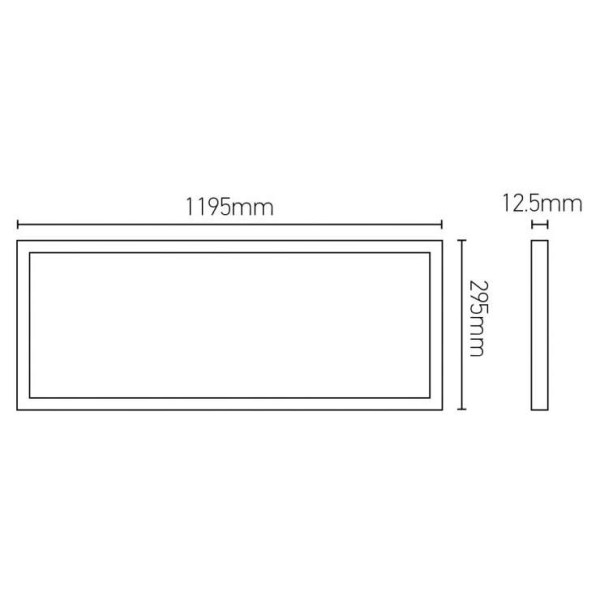 Aneto  dalle led 1200 x 300 42w 3000k 4620lm 90° blanc ugr<18