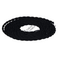Twisted cable  black 2m 2 x 0,75mm2