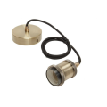 Girard sudron monture e27 metal bronze cable noir