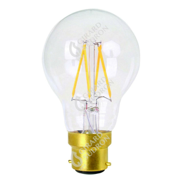 Girard sudron standard a60 led filament 8w b22 2700k 806lm dim. cl.