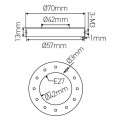 Girard sudron adaptateur griffe d.57 pour douilles e27 