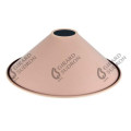 Girard sudron abat-jour métal conique ø220mm rose poudré mat