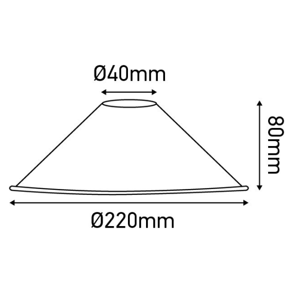 Girard sudron abat-jour métal conique ø220mm vert bouteille mat