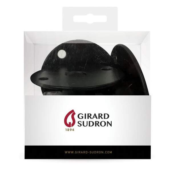 Girard sudron crochet métal base ø45mm noir x3