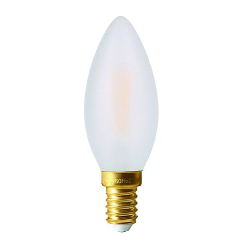 Girard sudron Ampoule flamme lisse c35 filament led 5w 2700k 580 lm e14 mat dimmable