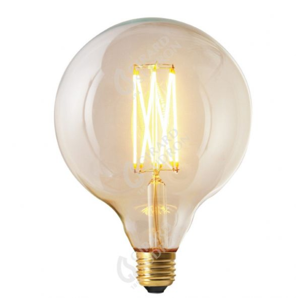 Girard sudron globe g125 filament led 6w e27 2300k 450lm dim. cl. ra>90