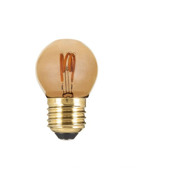 Girard sudron sphérique g45 filament led torsadée 3w e27 100lm dim. smoky