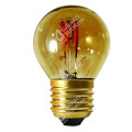 Girard sudron sphérique g45 filament led torsadée 3w e27 100lm dim. smoky
