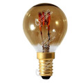 Girard sudron sphérique g45 filament led torsadée 3w e14 100lm dim. smoky