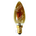 Girard sudron flamme c35 filament led torsadée 3w e14 100lm dim. smoky