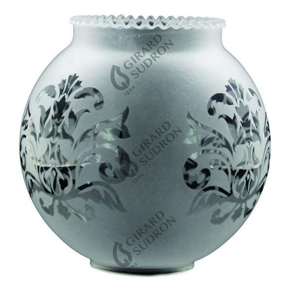Boule Satinée Gravée Diamètre 120 mm Hauteur 120 mm Girard Sudron
