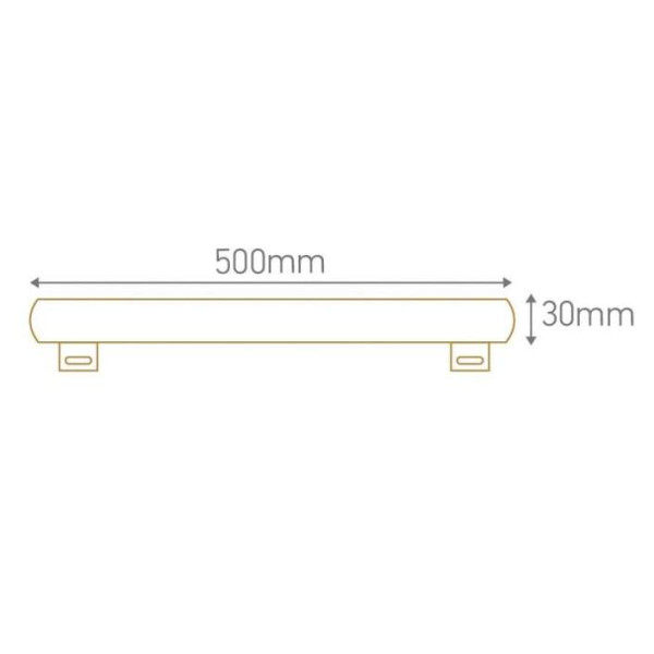 Girard sudron tube lateral led s14s 500mm 8w 2700k 640lm