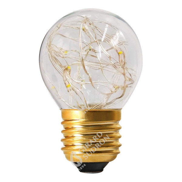 Girard sudron sphérique g45 led strip 1w e27 rgb cl.