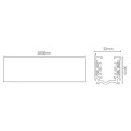 Girard sudron rail 2m alu extrudé noir