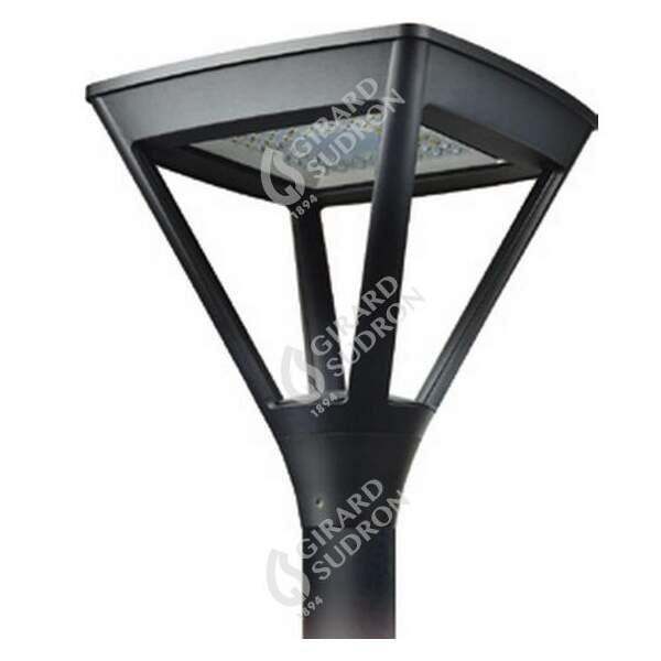 Girard sudron before - eclairage public led ip66 475x475x520 80w 3000k 7528lm 120° noir