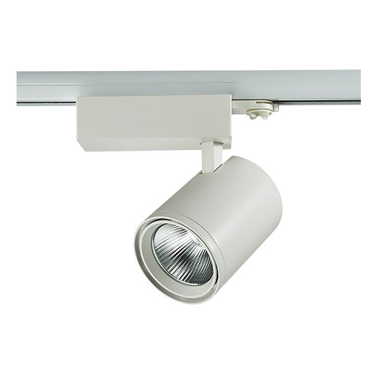 Sassa ii  projecteur led sur rail 40w  4000k 4000lm blanc