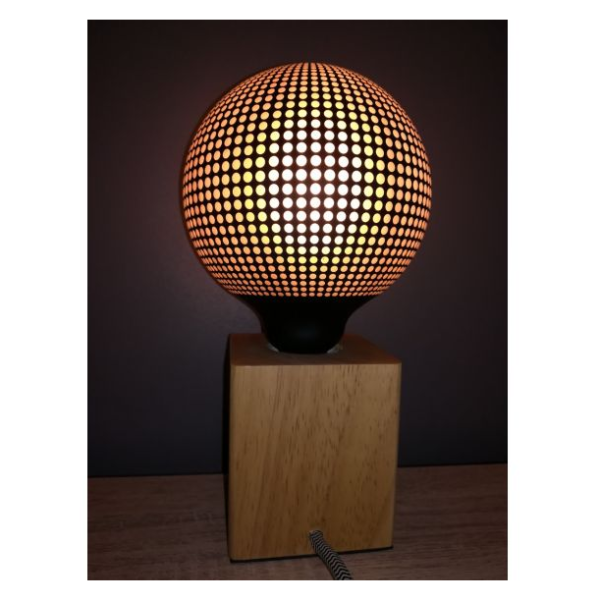 Ampoule led motifs pointille?s e27 g125 4w 100lm