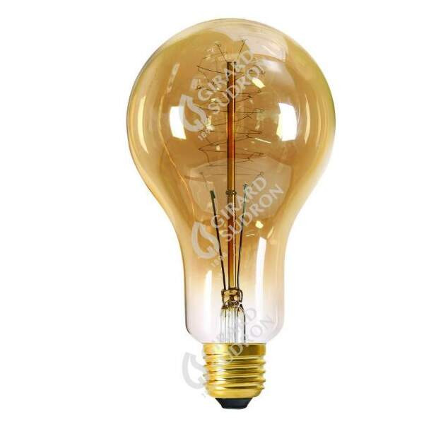 Lampe Géante 24 W E27 2000 K Girard Sudron - Finition Ambrée - avec Filament Métallique Spiralé - Girard Sudron - 24979