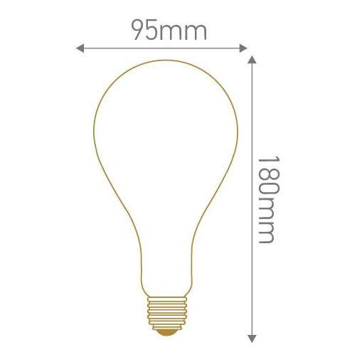 Lampe Géante 24 W E27 2000 K Girard Sudron - Finition Ambrée - avec Filament Métallique Spiralé - Girard Sudron - 24979