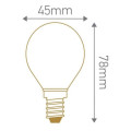 Ampoule à Filament LED 4 W E14 2700 K 300 lm Matt Sphérique G45 Girard Sudron – Dimmable