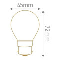 Ampoule Sphérique Girard Sudron G45 – B22 – Filament LED 4 W – 2700 K – 350 lm – Dimmable – Finition Claire
