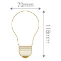 Girard sudron Ampoule standard a70 filament led 10w e27 2700k 1521lm dimmable claire