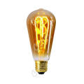 Girard sudron edison filament led torsadée ambrée 4w dim