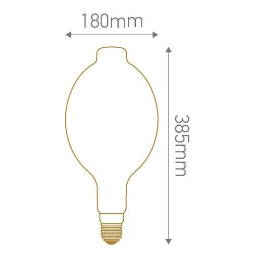Girard sudron ecowatts - big egg led filament 395mm 8w e27 2000k 700lm dim. amb.