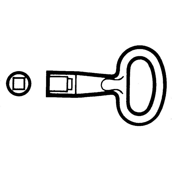 Clé metal. pour insert carré 7mm