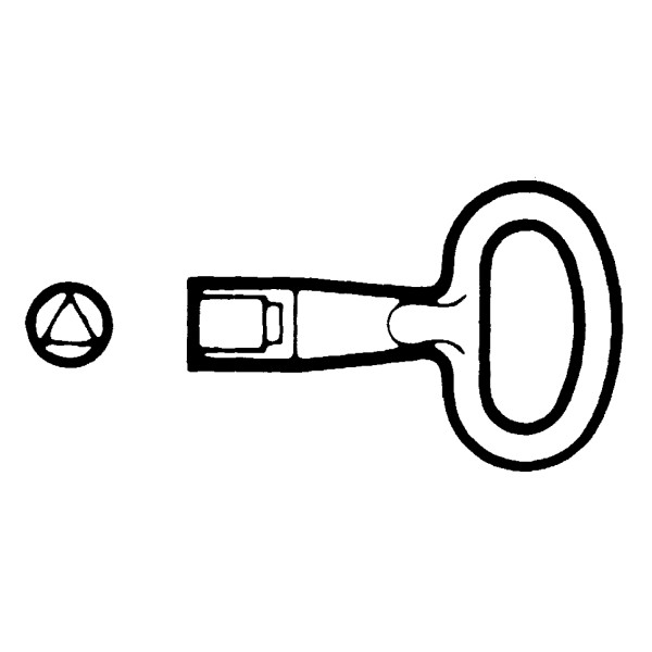 Clé metal. insert triangle 8mm