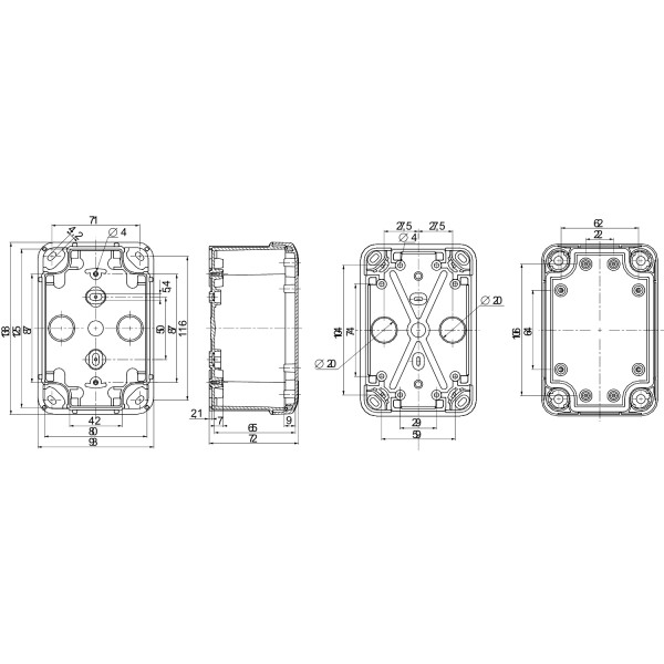 Bte ind.138x93x72 PC