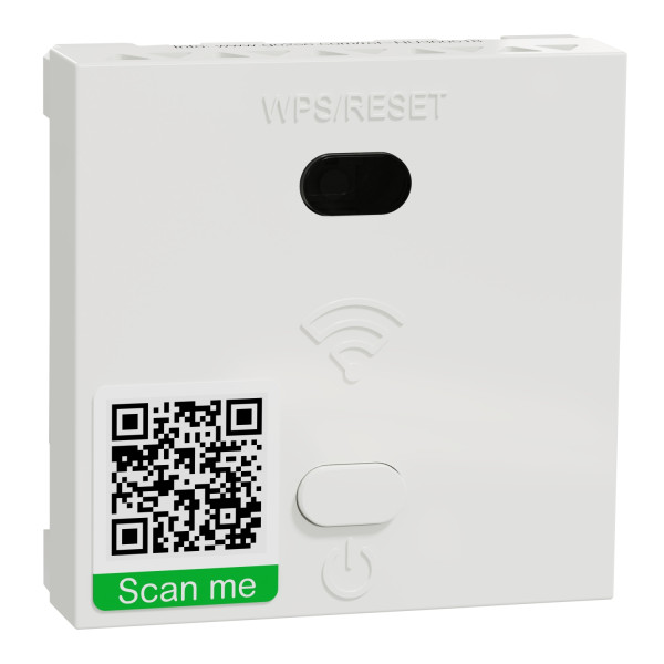 Unica - wifi répéteur - 300mb/s 2.4 ghz - 2 mod - méca seul bornier vis - blanc