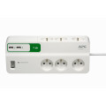 APC Essential Surge Arrest - Prise parasurtenseur pour 6 prises avec 2 ports de charge USB, 5 V, 2.4 A, 230 V, France