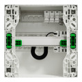 Tableau de communication VDI Schneider Resi9 grade 2TV basique 4 RJ45 catégorie 6