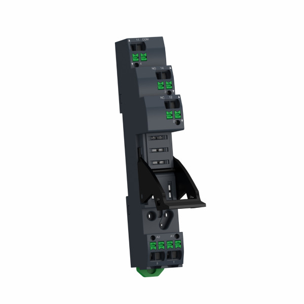 Rgz push-in socket with clamp, separate contact, for rxg1 relays