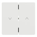 D-life - enjoliveur pour commande double volets roulants - blanc nordic mat