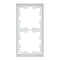 D-life - cadre de finition - blanc lotus - 2 postes