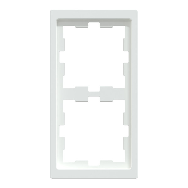 D-life - cadre de finition - blanc lotus - 2 postes