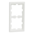 D-life - cadre de finition - blanc nordic mat - 2 postes