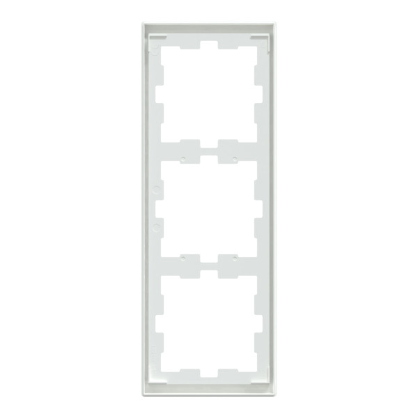 D-life - cadre de finition - blanc lotus - 3 postes