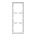 D-life - cadre de finition - blanc lotus - 3 postes