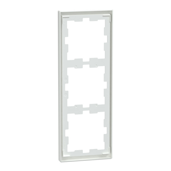 D-life - cadre de finition - blanc lotus - 3 postes