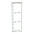 D-life - cadre de finition - blanc lotus - 3 postes